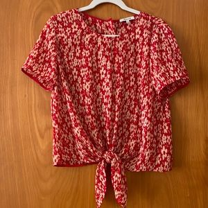 Madewell Front-tie short sleeve